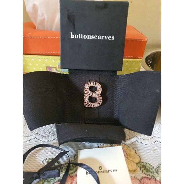 buttonscarves signature star flepper brooch rosegold