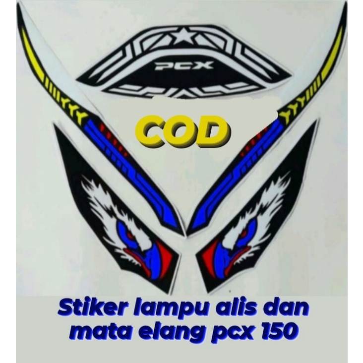 Stiker lampu alis pcx 150
