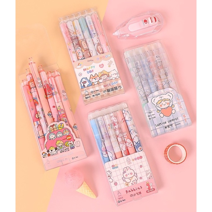 KENSHO Pen Korea Aesthetic 0.5 mm Import Lucu Pulpen Cetek Pastel Bolpen Fancy