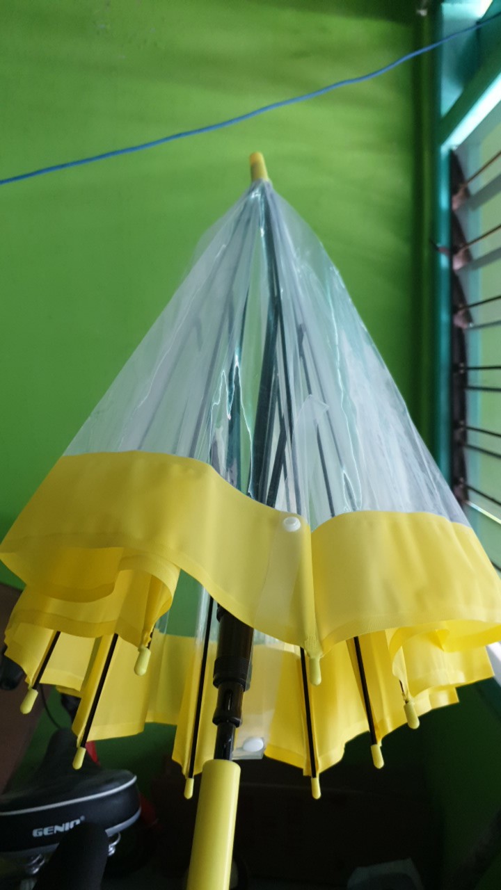 Payung Tongkat List Pastel Polos . Simple Beautiful Umbrella