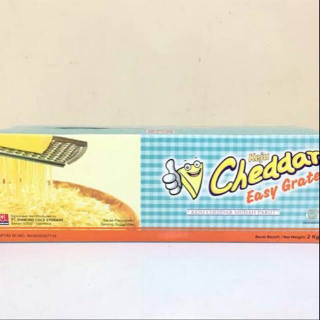 

diamond cheese processed cheddar easy to grate2kg 8 pcs