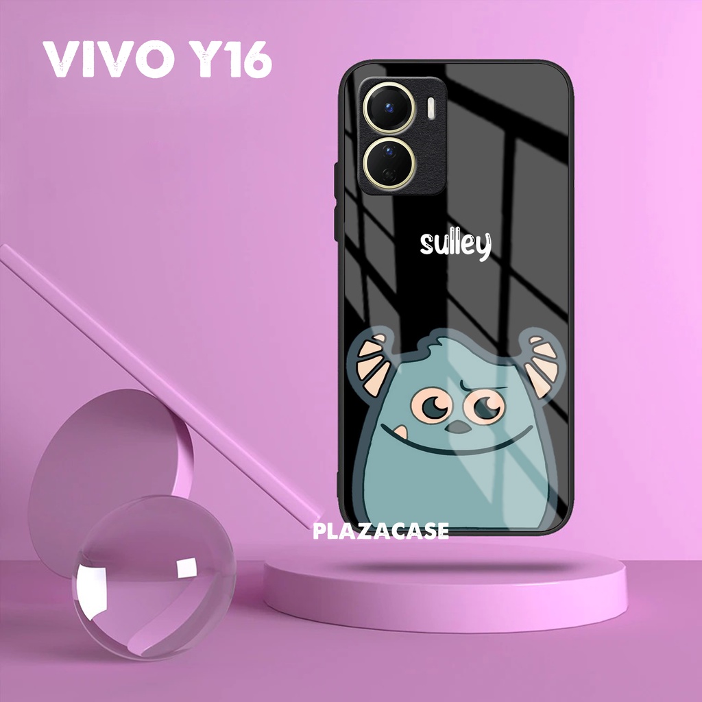 Softcase Glass Kaca [K125] VIVO Y16 2022 KAMERA | ALL TYPE | PROTEK Terbaru Casing Handphone | Pelindung Handphone | Aksesoris Handphone | Plazacase.id