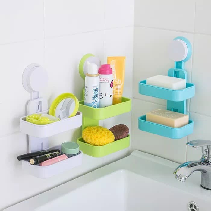 HARGA PROMO!! Banyak Warna Tempat Sabun 2 Tingkat Soap Box Holder