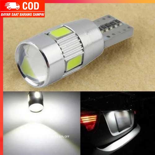 (100% BARANG ORI) Lampu Mobil Headlight LED T10 W5W SMD 5630 2 PCS