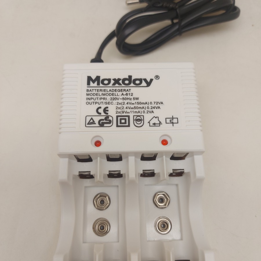 Charger Maxday A-612 - Cas Batre Maxday 612 - Cas Baterai Maxday