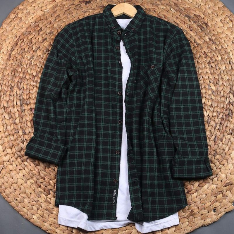 Flanel Pria Lengan Panjang Kemeja Flanel Casual Distro/Kemeja Flanel Hits/Terlaris 2021