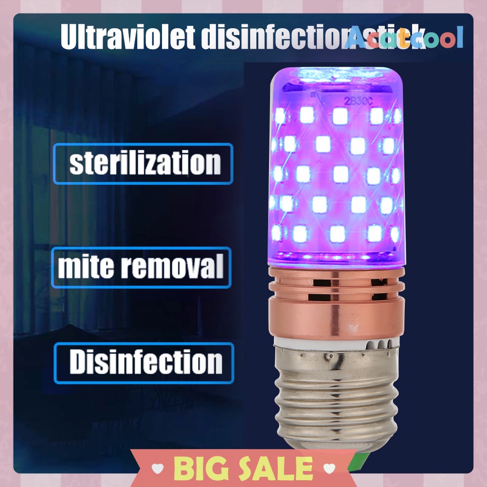 E27 60 LED UV Germicidal Corn Lamp Home Sterilize Disinfection Light Bulb