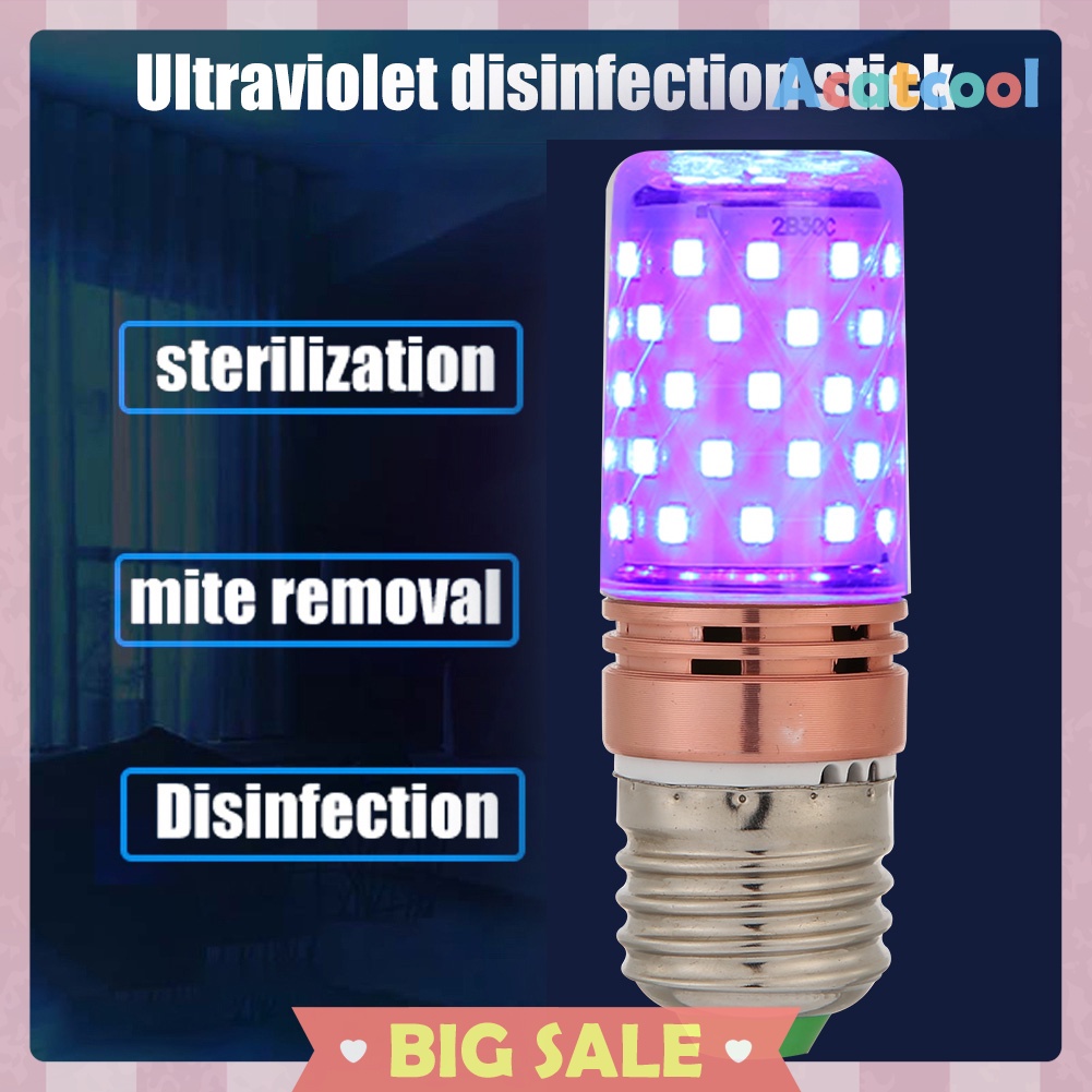 E27 60 LED UV Germicidal Corn Lamp Home Sterilize Disinfection Light Bulb