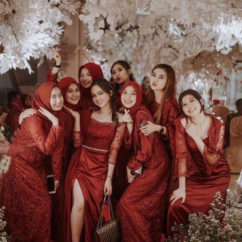 MURAH!! KAIN BAHAN TILE AKAR MUTIARA (SERAGAM BRIDESMAID ) / SERAGAN KELUARAGA/ SWRAGAM WISDA/SERAGAM WEDING.