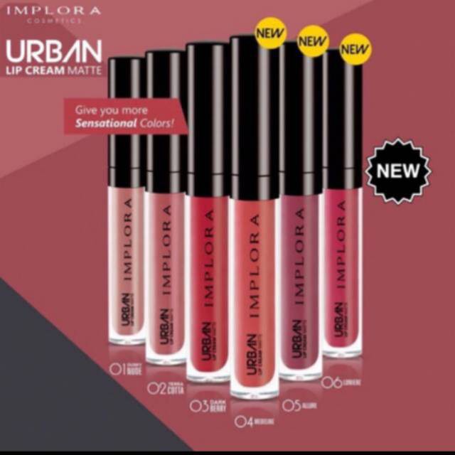 [24 GRAM] IMPLORA URBAN LIP CREAM MATTE ORIGINAL 100% MATTE - LIPCREAM