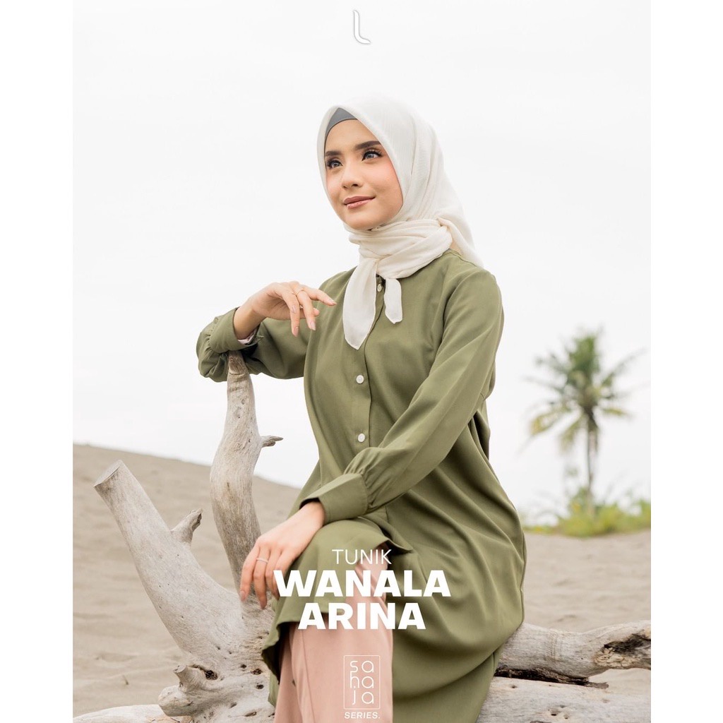 ELZATTA TUNIK WANITA TERBARU TUNIK WANALA ARINA SAHAJA SERIES KOLEKSI 2022