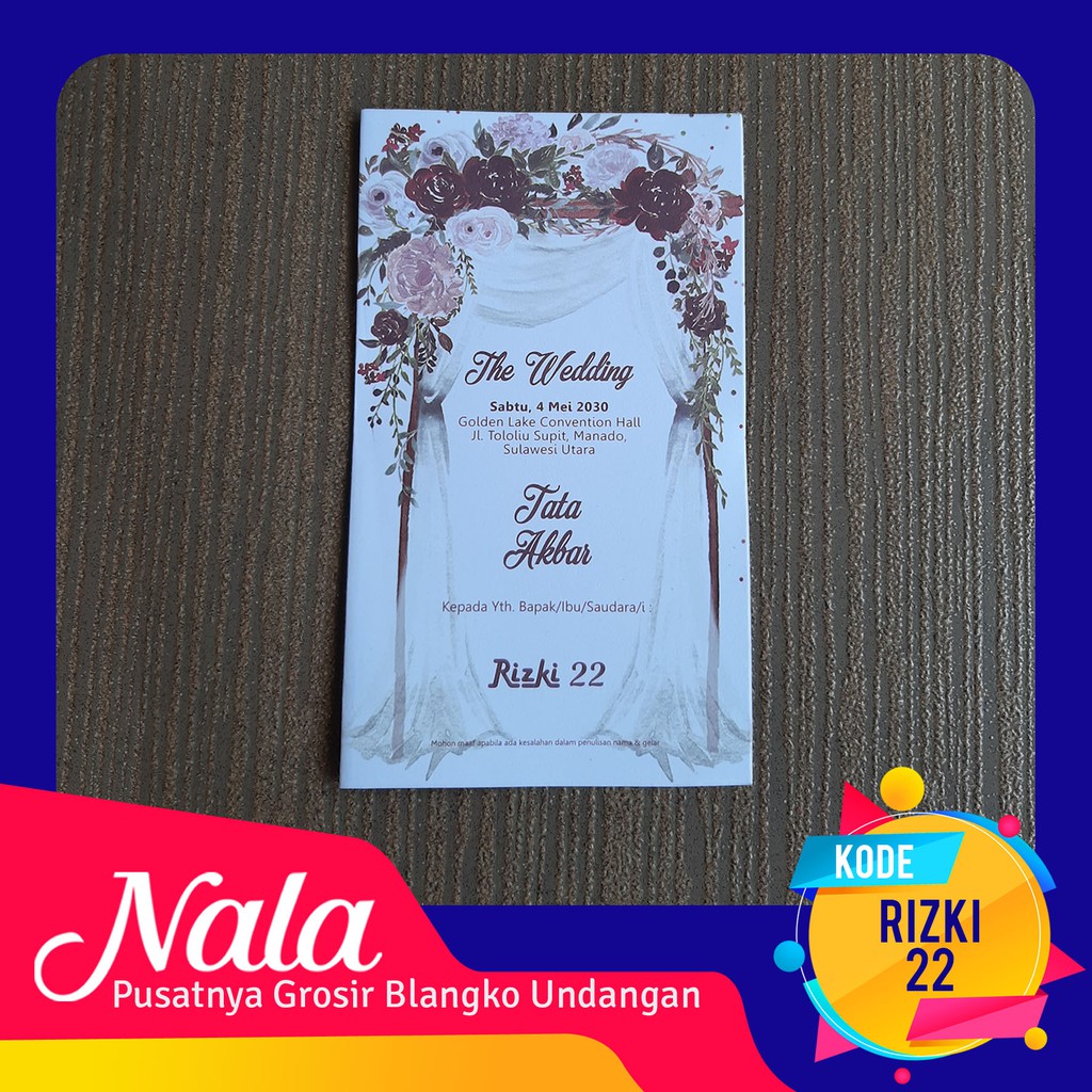 Blangko Undangan Rizki 22 Isi 100 Lembar Harga Murah