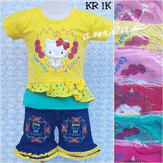  31 500 pcs setelan celana jeans anak perempuan  umur 1 