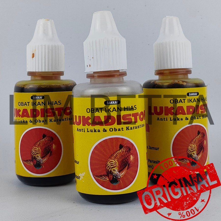 LUKADISTOP 30 ML / OBAT LUKA IKAN HIAS / OBAT IKAN