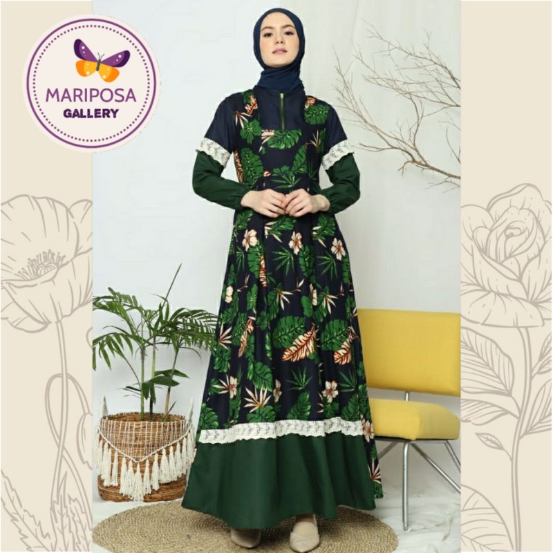 DEURA Busana Muslim Terbaru / Dress Deura / Gamis Deura Original / Setelan Gamis Deura 189 Original
