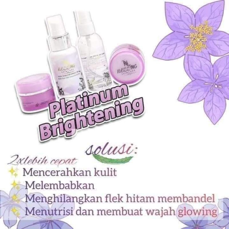 Nezzmg skincare platinum brightening series
