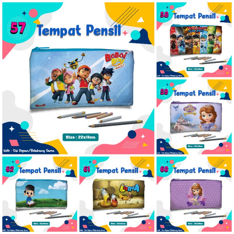 

Souvernir tempat pensil bahan kulit sintetis/bisa custom/tidak mudah luntur