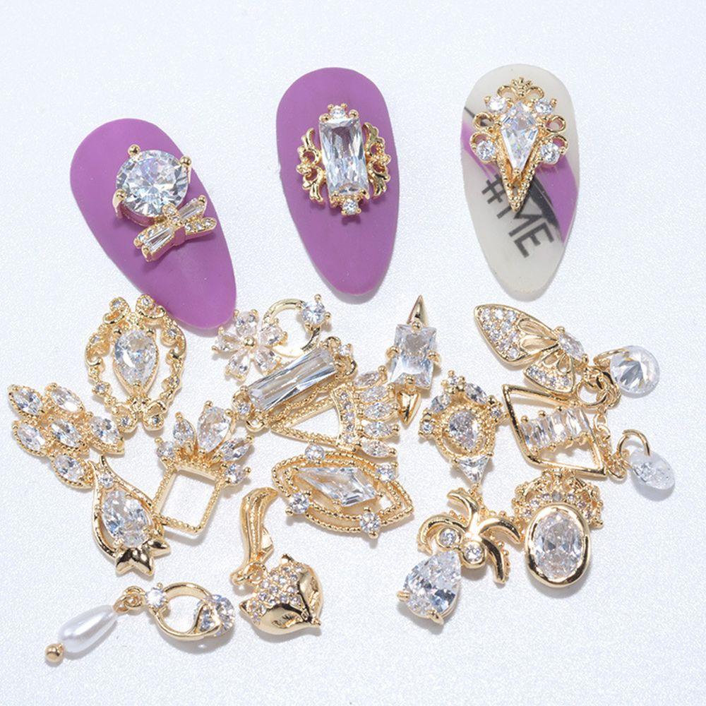 PREVA Nail Art Decorations Manicure Charms Rhinestones Butterfly
