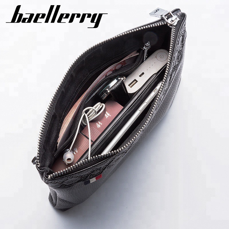 BAELLERRY 66082 Clutch Pria Dompet Tangan Kulit Asli Bahan Genuine Leather Premium WATCHKITE WKOS