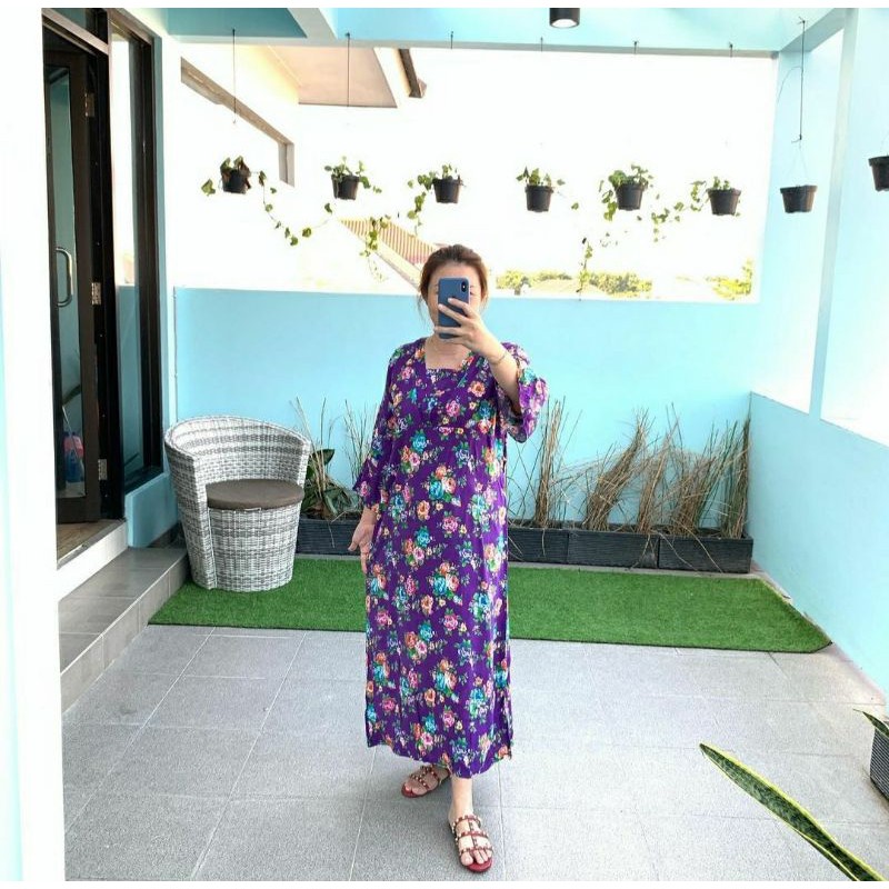 DASTER MUSLIM KENCANA UNGU / DASTER KENCANA UNGU LENGAN PANJANG / DASTER KENCANA UNGU MUSLIMAH