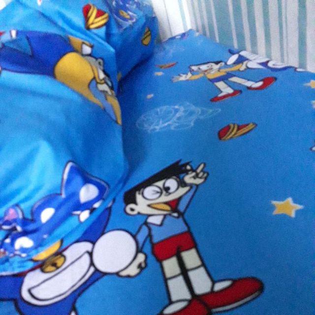 Sprei Doraemon Star Uk 90, 100, 120, 160, 180, 200