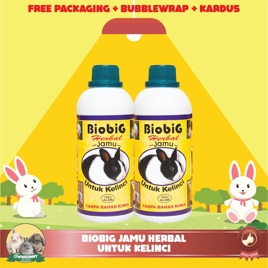 BIOBIG VITAMIN / JAMU HERBAL UNTUK KELINCI TERPERCAYA 500 ML