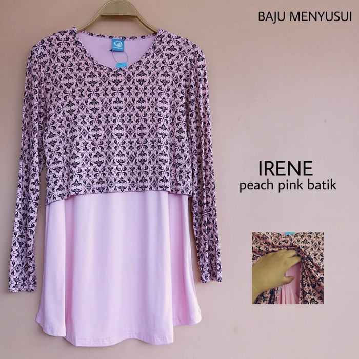 Blouse Wanita - Atasan Wanita - Blus Sifon Mamigaya Nursing Wear - Irene | Baju Menyusui |Atasan