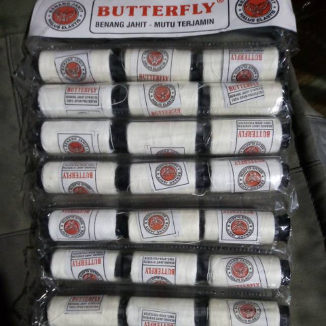 BENANG JAHIT HITAM & PUTIH ISI 36PCS