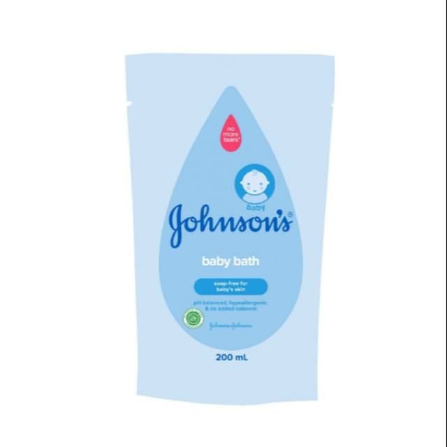 JOHNSON'S Bath - 200ml (refill dan botol)