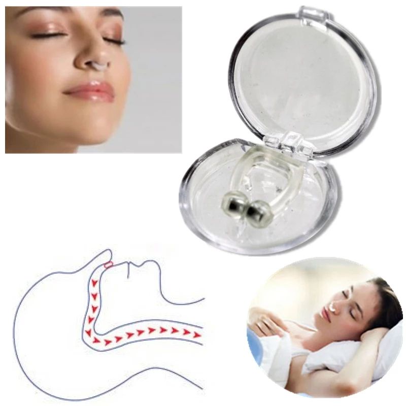 ALAT ANTI NGOROK DENGKUR STOP SNORING NOSE BREATHING MAGNETIC KECIL