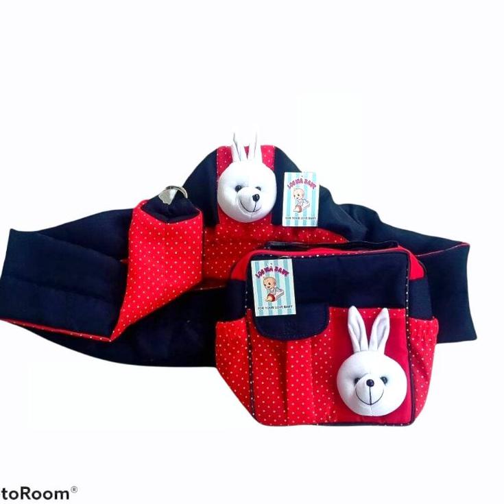 Spesial Update gendongan bayi topi kerut &amp; tas bayi kecil (1 set)