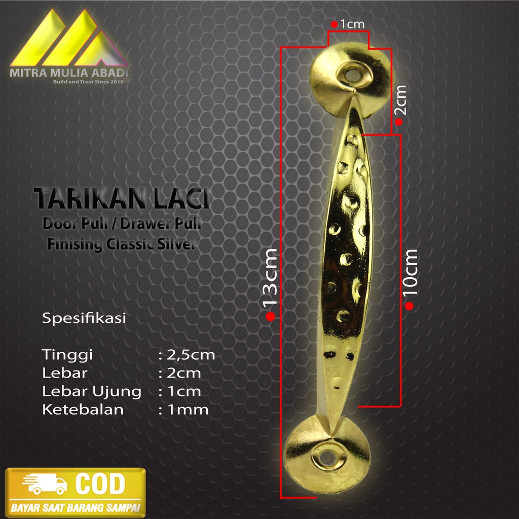 Tarikan Laci Lemari Gold 5inch Door Pull drawer