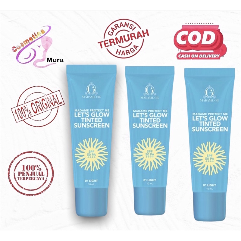 madame gie tinted sunscreen || Madame Gie Madame Protect Me Let's Glow Tinted Sunscreen SPF 50 PA ++++