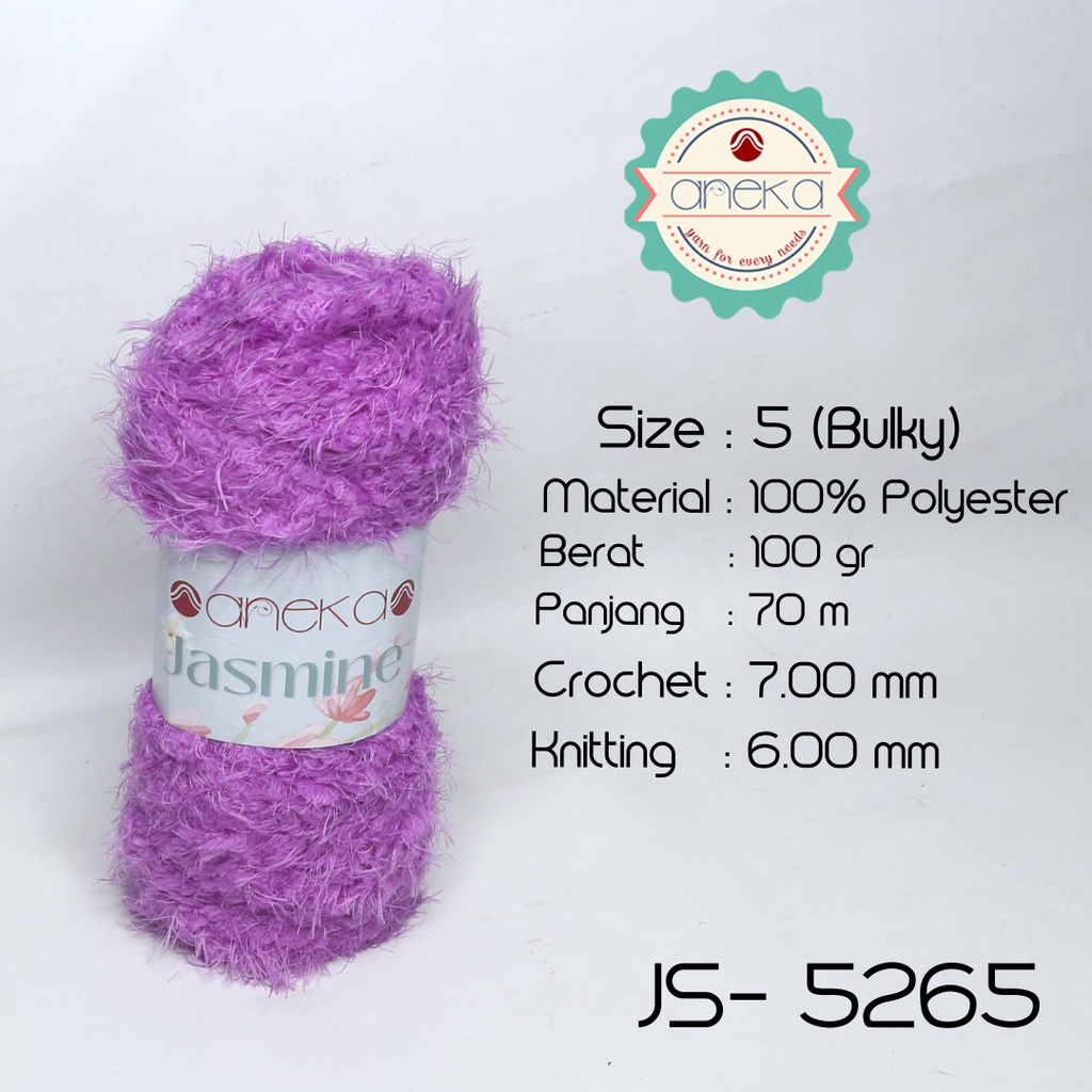 Benang Rajut Bulu Halus Jasmine Yarn / Cashmere Plush - 5265