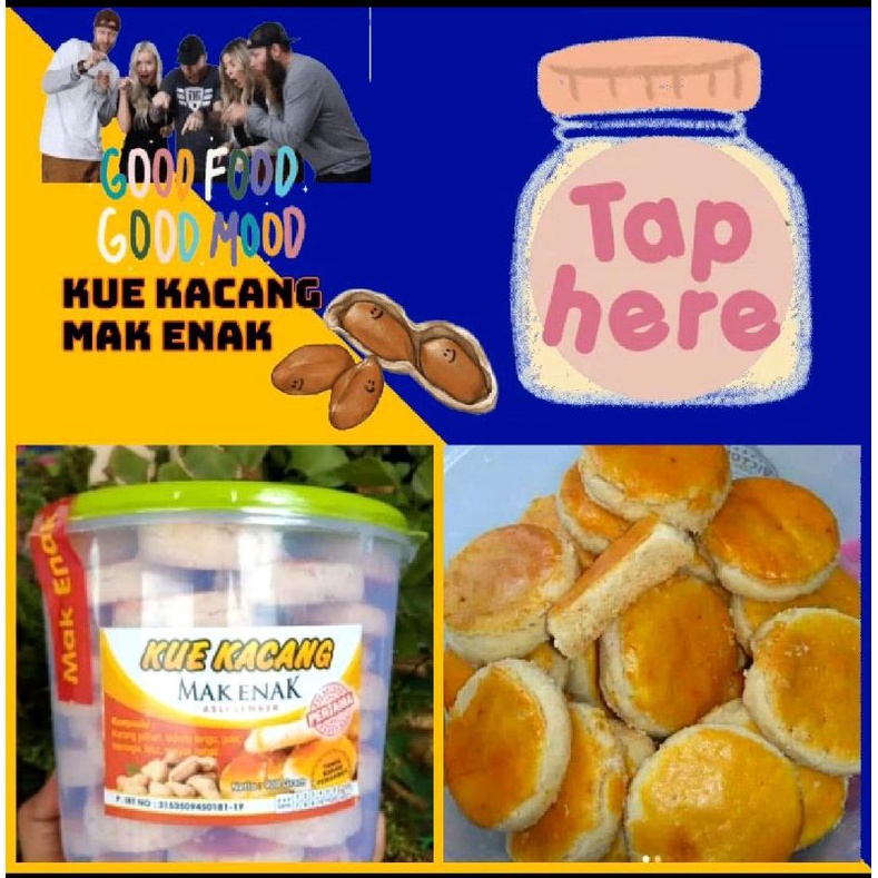 

KUE KACANG MAK ENAK/murah/enak/isi 50/ wajib cek out pake buble wrap