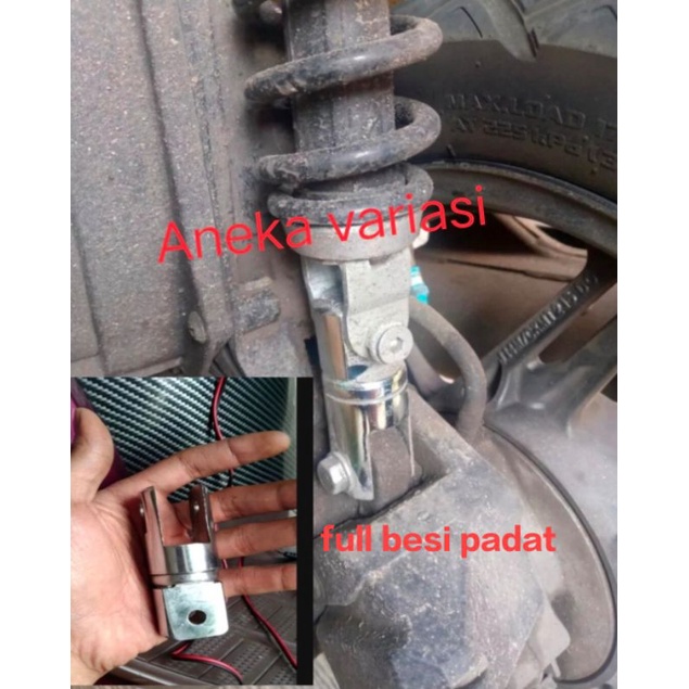 peninggi shock belakang matic full besi padat universal