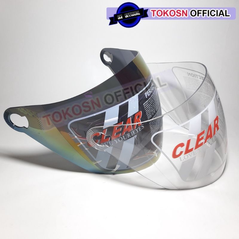 Kaca helm/visor helm nhk predator 2 visor/nhk gozila (clear)