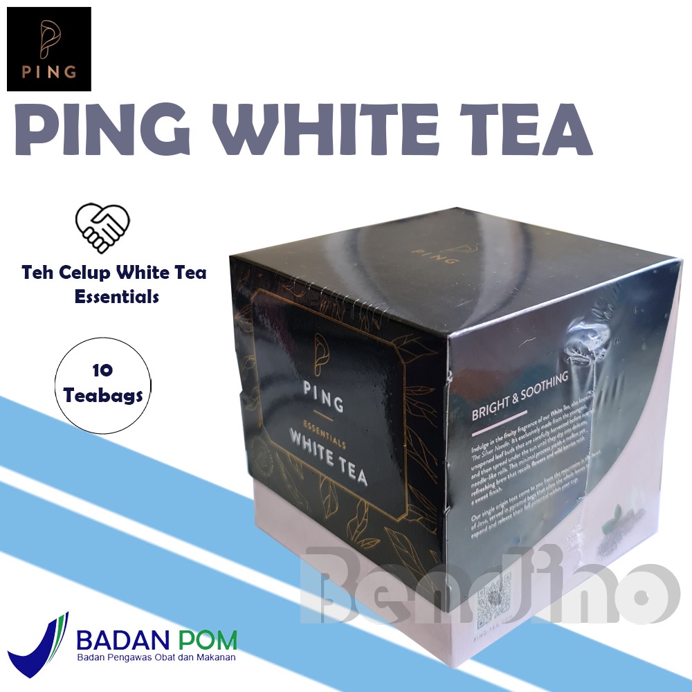 

SALE ! - PING Essentials White Tea Leaf Box = 10 Bags - Teh Putih Alami Celup Daun 10Bags 10Pcs 10 Pcs - 2Tang - 2 Tang