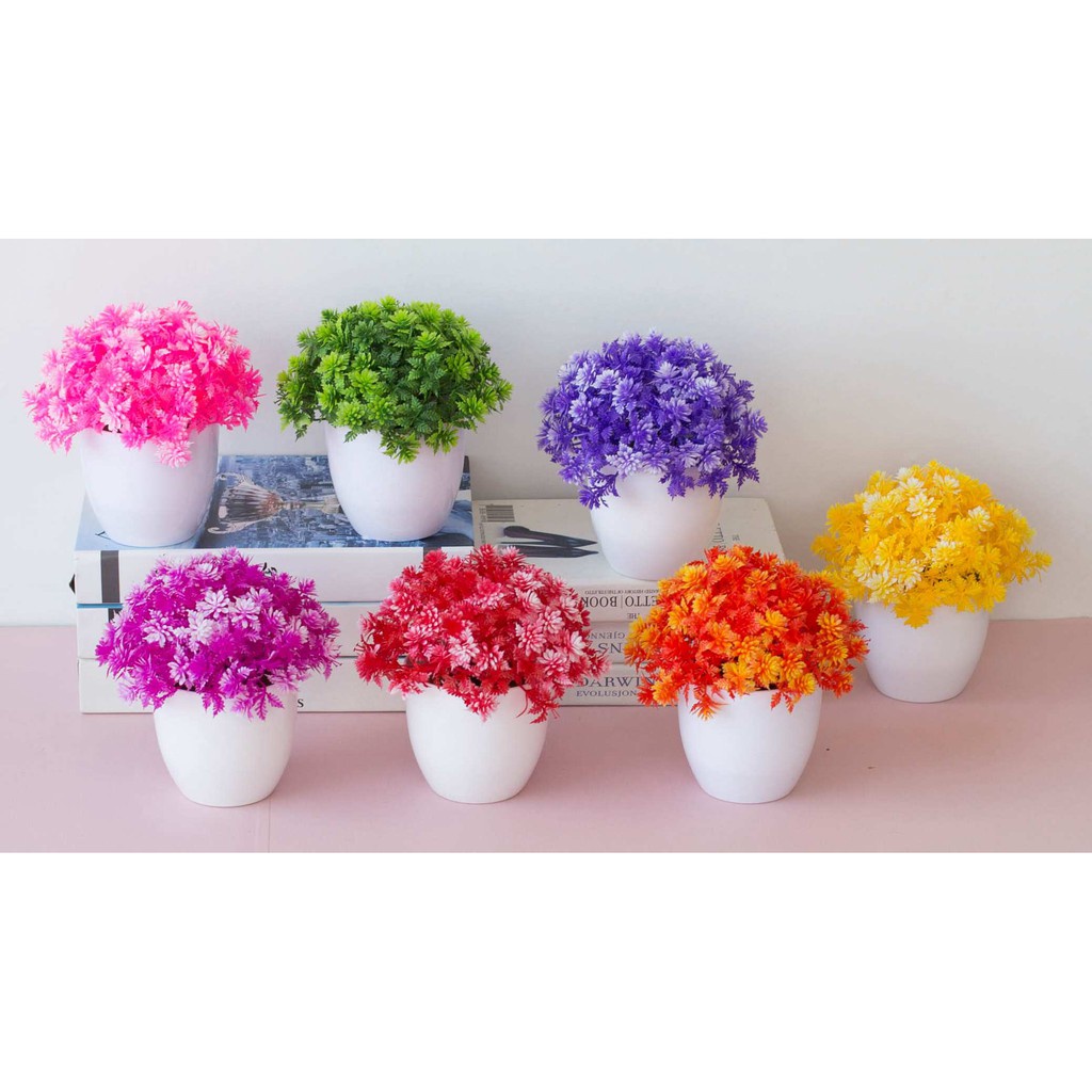 Vas Bunga Kecil / Pot Bunga / Tanaman Hias / Bunga PLastik / Bonsai