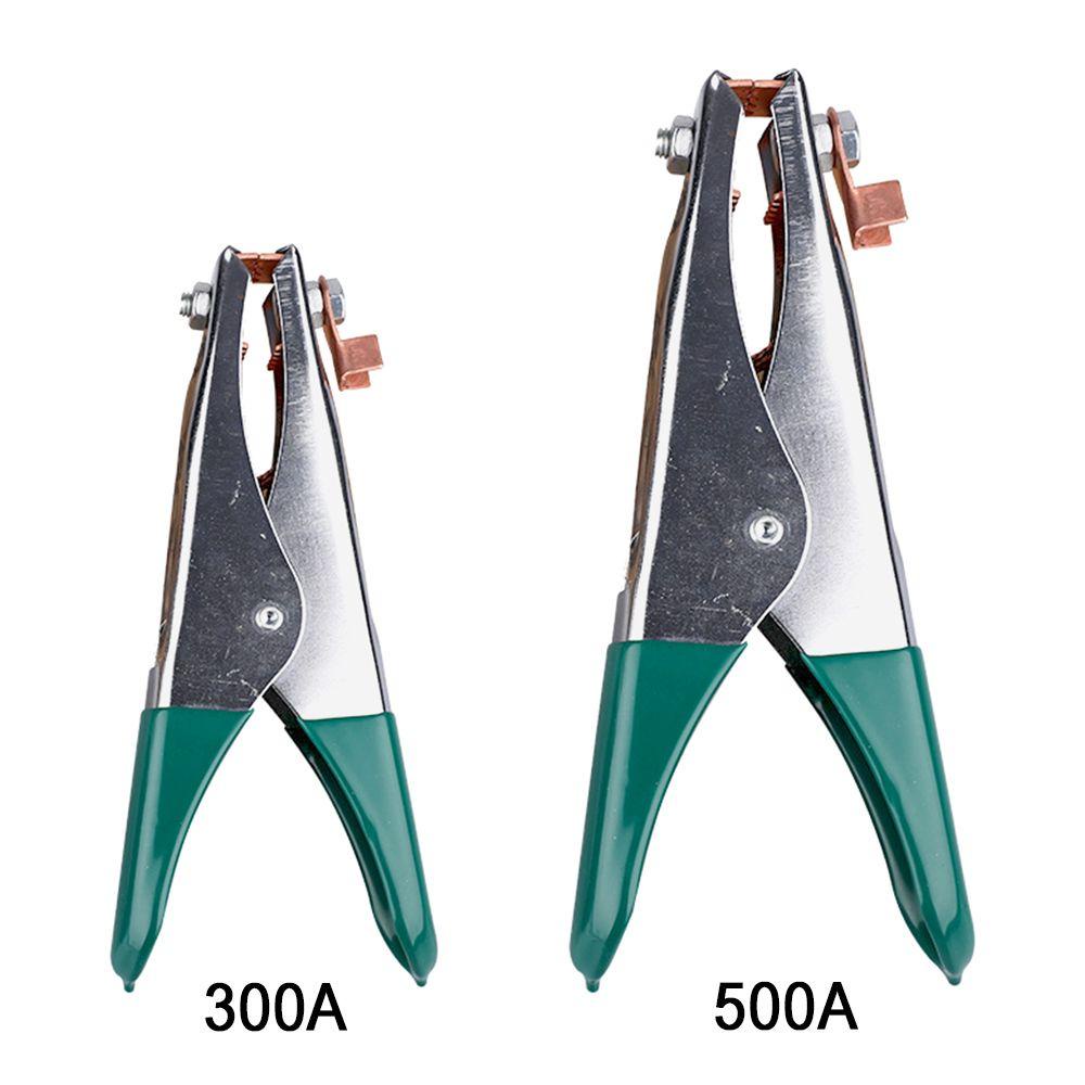 Solighter 300A/500A Earth Clamp Berlapis Chrome Aksesori Las Kepang Tembaga Electrode Holder