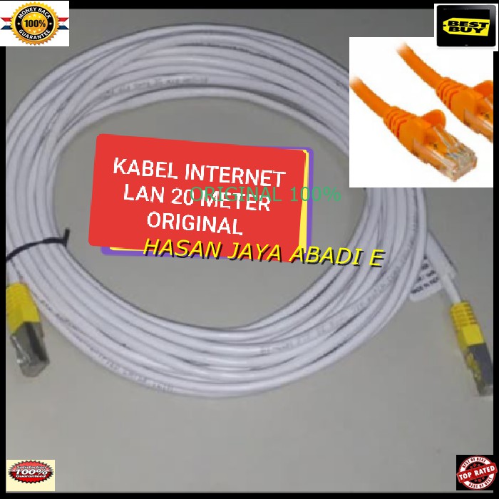 HJ238 original Kabel LAN rj45 meter UTP Scable konektor wifi internet PLUG boot komputer jaringan co