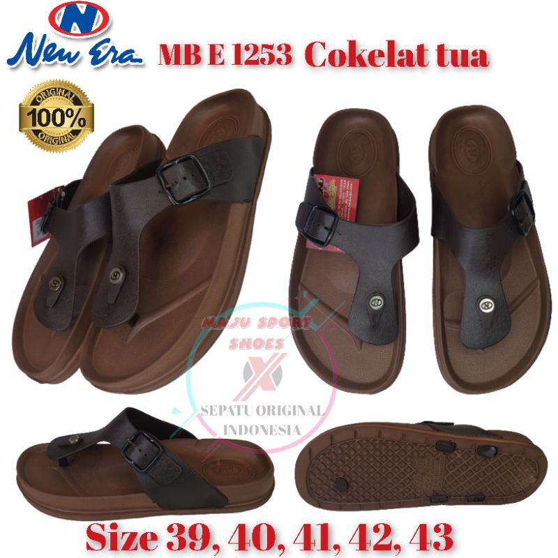 NEW ERA MB E 1253 - SENDAL KARET JEPIT PRIA / SENDAL JEPIT KARET PRIA / SENDAL KARET NEW ERA PRIA