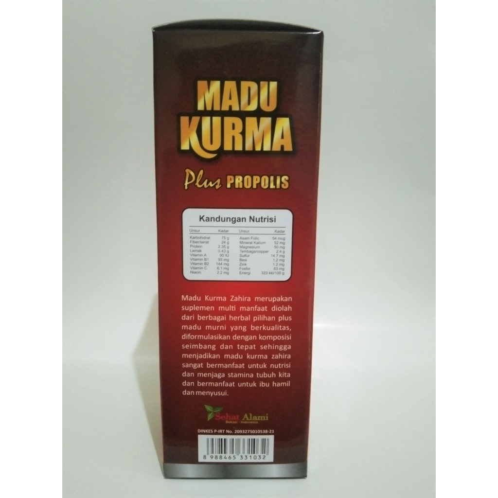 Madu Kurma plus Propolis curcuma Zahira