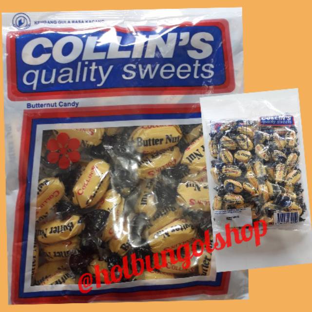 

PERMEN COLLIN'S Butternut rasa kacang khas medan 160grm