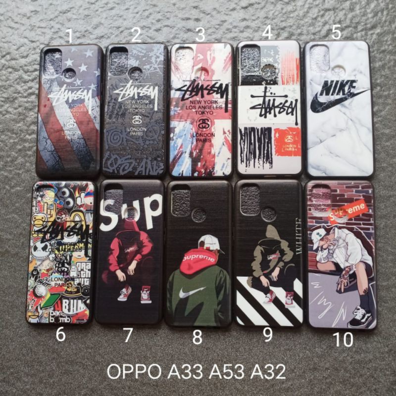 Case gambar Oppo A53 / A33 / A32 2020 motif cowok ( 6 motif ) soft softcase solfshell silikon cover casing kesing housing