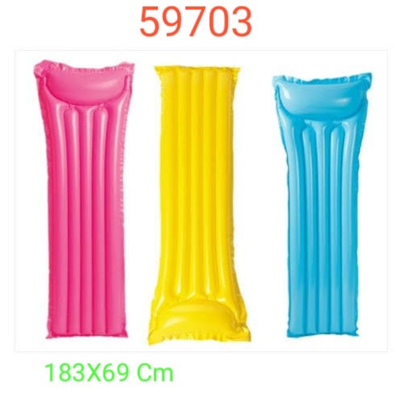 matras kasur air pelampung renang warna warni
