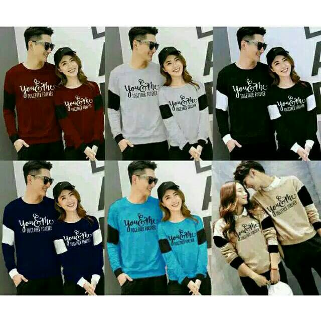 Sweater Couple / Sweater Pasangan / Baju Couple / Baju Pasangan You &amp; Me