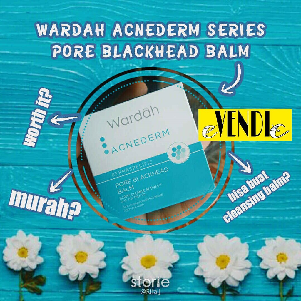 SALEP BALSEM KOMEDO Wardah Acnederm pore blackhead balm