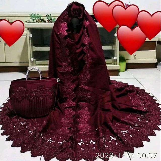 

Mukena raja prada (free jasa bungkus kado dikasih catatan bungkus kado)