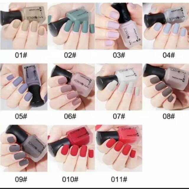 Kutek my dance warna matte satin tahan lama tidak beracun